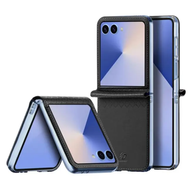Θήκη Δερμάτινη PU Dux Ducis Samsung Galaxy Z Flip 7 5G Bril Μαύρο N69665