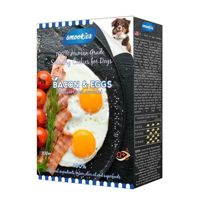 Smookies Premium Μπισκότα για Σκύλους με Bacon & Eggs 200gr