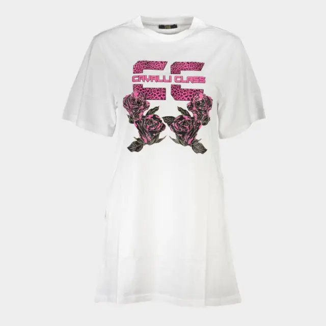 Μπλουζα Cavalli Class QXT10CJD060_B63F80D_BIANCO0005 Λευκό - XL