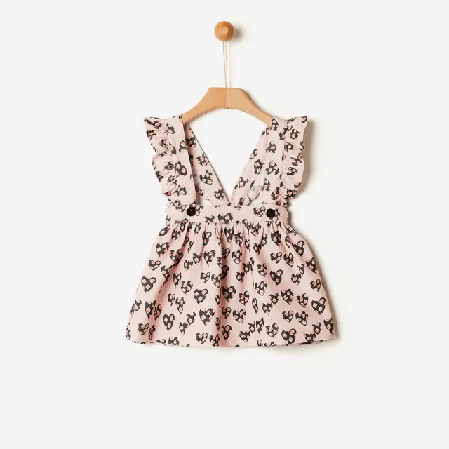 Φουστίνα Κοτλέ Hearts Allover YELL-OH - Ρόζ