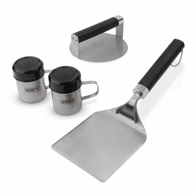 Σετ Για Smashed Burger Στην Πλάκα Ψησίματος - Stainless Steel - Weber 2