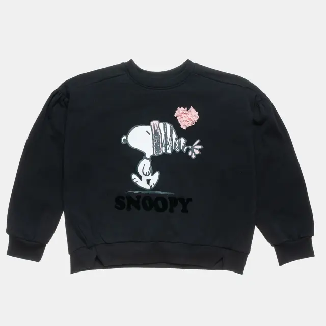 Μπλούζα φούτερ Snoopy με ανάγλυφα στοιχεία