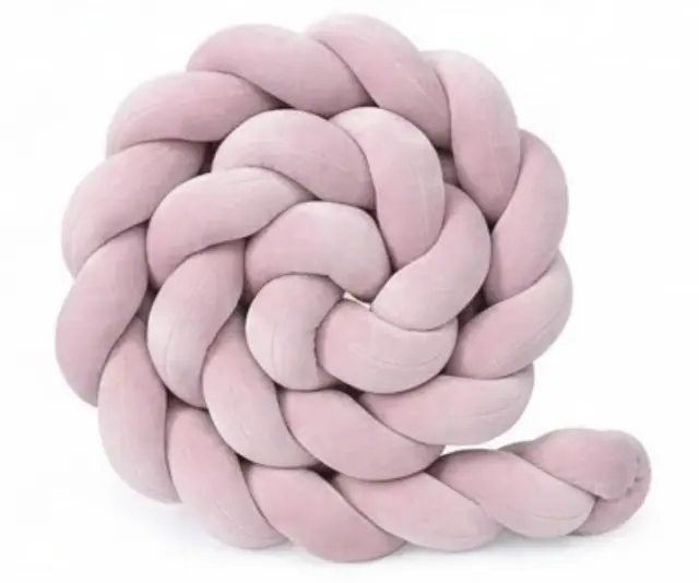 Βελούδινη Πλεξούδα Light Pink (200x15εκ.)- Supelkowelove