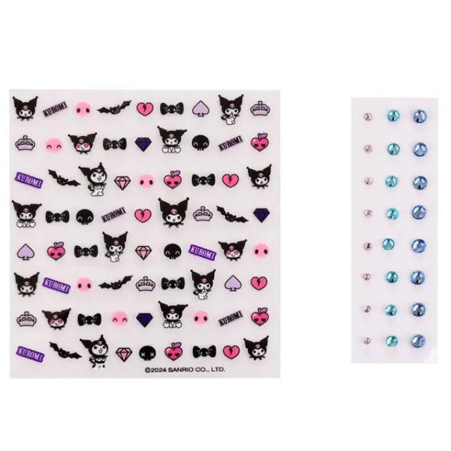 Σετ stickers + strass νυχιών Hello Kitty Kuromi body/nail art stickers 40509332