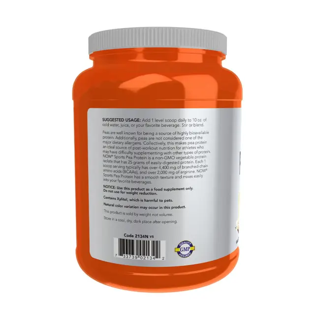 Now Foods Pea Protein, Vanilla Toffee Powder 3