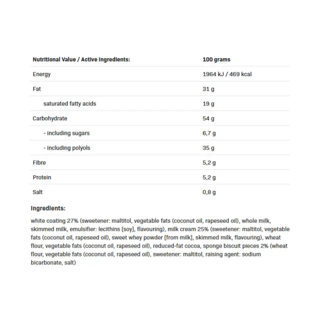 ALLNUTRITION Fitking Cookie White Chocolate Cream 2