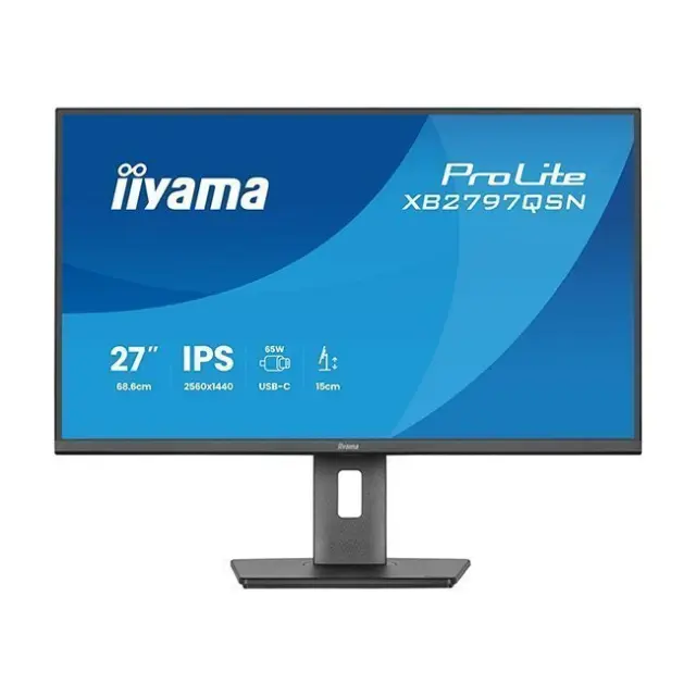IIYAMA Monitor 27" ProLite XB2797QSN IPS QHD Black (XB2797QSN-B1)