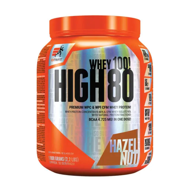 Extrifit High Whey 80 hazelnut, 1000-g