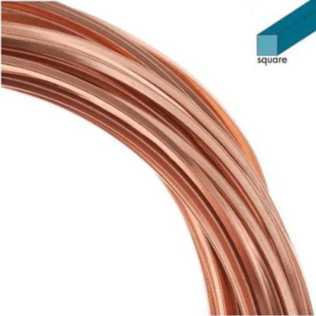 Σύρμα Τετράγωνο - Copper Non Tarnish - 0.72mm - 6.6m