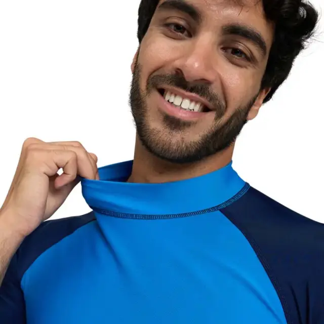 Arena Men's Shortsleeve Graphic UV Protection Rash Vest Tee Μπλε 006292-870 (Arena) - Small 3
