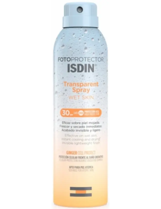 ISDIN Fotoprotector Transparent Spray Wet Skin 30SPF, 250ml 2