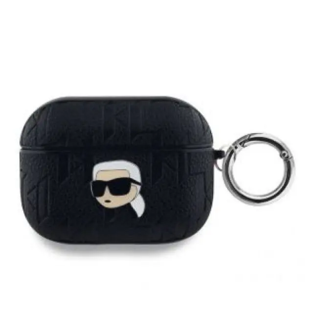 Karl Lagerfeld® PU Embossed Karl Head Θήκη για AirPods Pro 1/2- Black