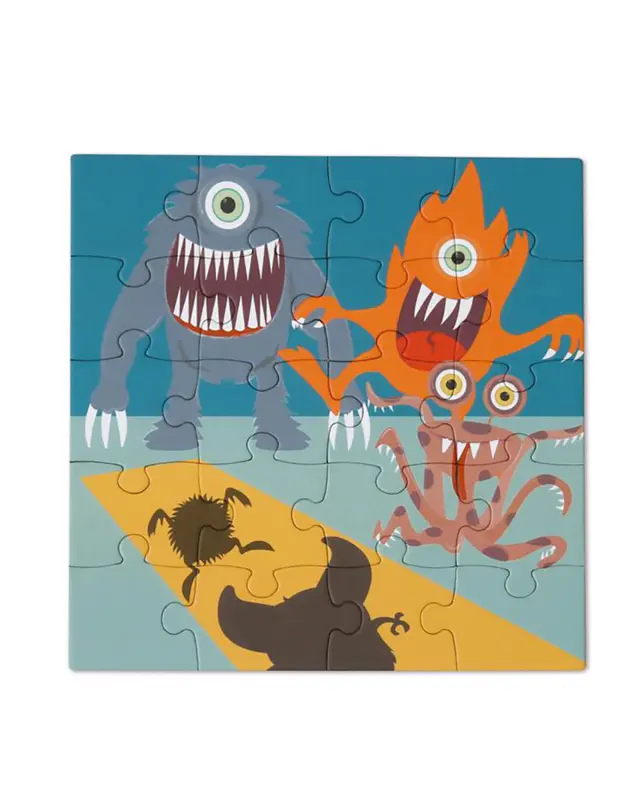 Παιχνίδι Scratch Μαγνητικό παζλ Monster 20τμχ 3
