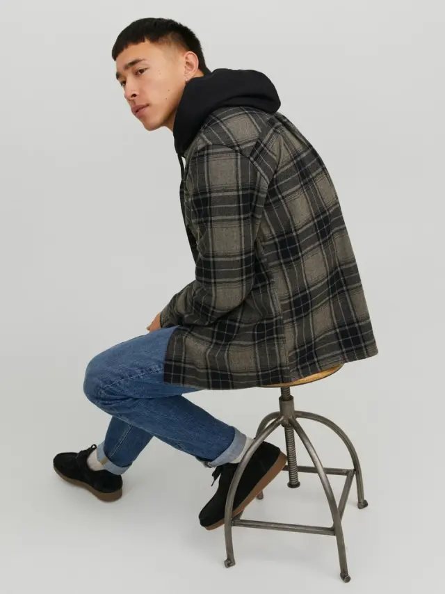 JJEEDDIE OVERSHIRT LS NOOS sedona sage 3