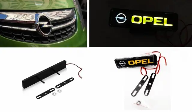 Φωτιζόμενο λογότυπο led για την μάσκα - Opel