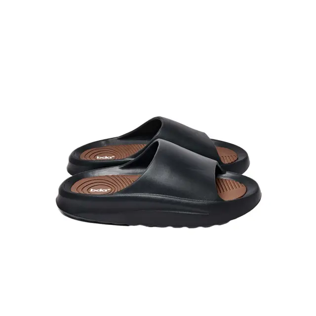 Body Action Unisex Pool Slides Μαύρο - Καφέ 093609-01 (Body Action) 2