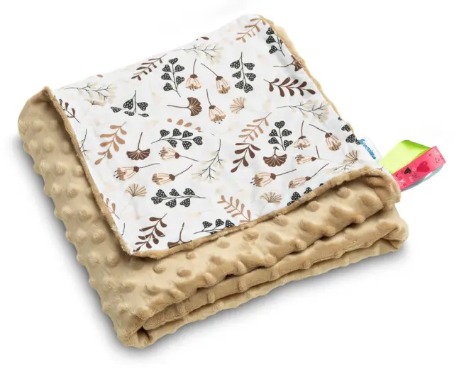 Κουβερτούλα Ελαφριά 100x75cm Minky Sensillo Cappuccino Twings 43121