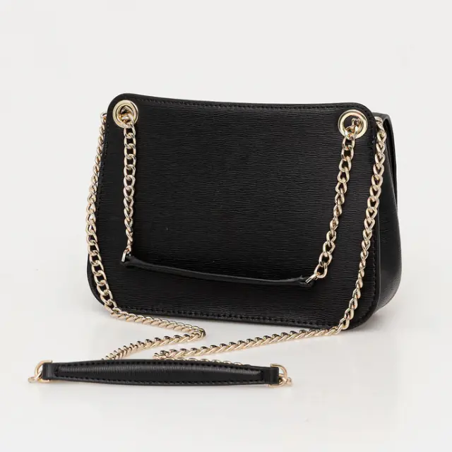 Γυναικεία Δερμάτινη Τσάντα 'Ωμου DKNY Bryant R5333M02-BGD Μαύρη Μαύρο - One Size 3