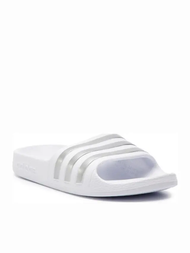 adidas Σαγιονάρες Slides Λευκές Adilette Aqua K
