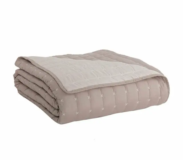 ΚΟΥΒΡ-ΛΙ ΜΙΚΡ-ΠΟΛ BICOLOR-20 220X240 D.BEIGE-L.BEIGE - NEF NEF