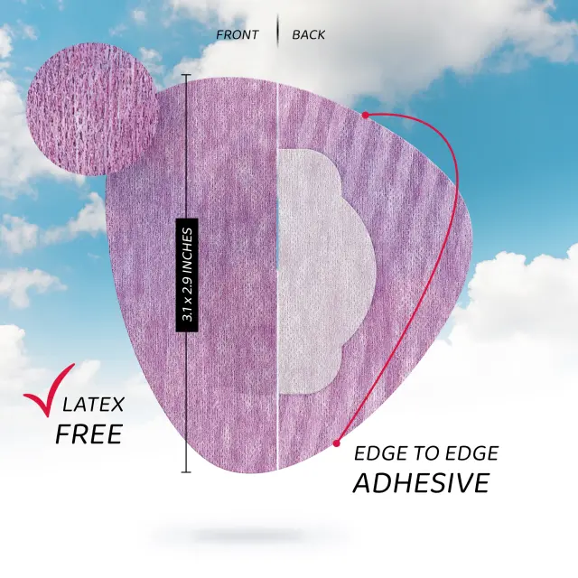 Not Just a Patch Air Αδιάβροχα Αυτοκόλλητα για Αισθητήρες Freestyle Libre 2 Plus, Medtronic Guardian, Dexcom G7, Dexcom ONE+, Sibionics GS1 & Medtrum TouchCare Nano 20τμχ – Μωβ 2