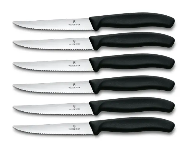 Σετ Μαχαίρια Steak Victorinox Swiss Classic με μήκος λεπίδας 11cm - Black - 6 τεμάχια6.7233.6 3