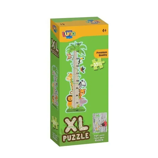Luna Puzzle Χρωματισμού & Μέτρησης Ύψους 2 Όψεων Ζωάκια 25 τεμ. (000622938)