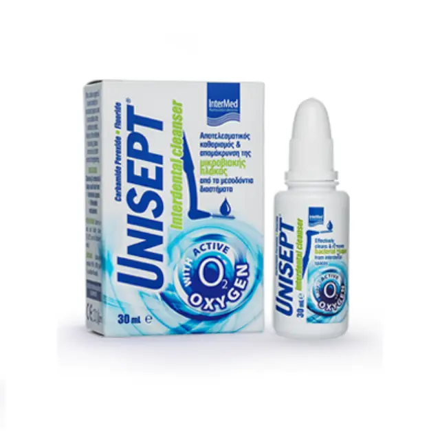Intermed Unisept Interdental Cleanser Καθαρισμός και Φροντίδα Μεσοδόντιων Διαστημάτων, 30ml
