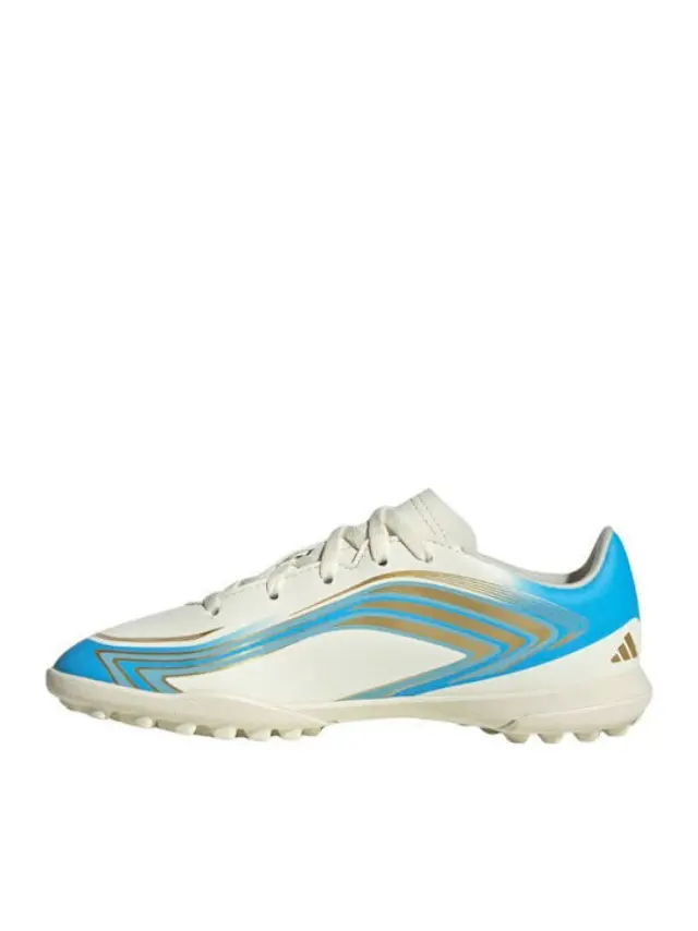 Adidas F50 Messi Club TF Kids Soccer Cleats & Shoes Turf White KK1380 - 38 2/3 2