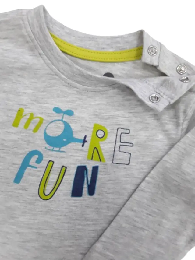 Μπλουζάκι Μακρυμάνικο More Fun Venere Grey 8020624 - 12 M (80cm) 2