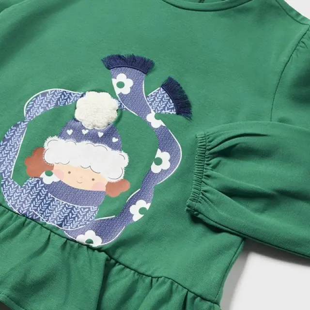 Baby 6 μηνών έως 4 ετών Μπλούζα βολάν Better Cotton πεύκο - 12M 2