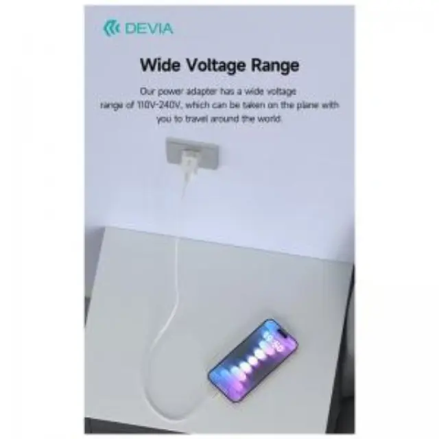 Φορτιστής Ταξιδίου Ταχείας Φόρτισης Devia RLC-545 Mini με Έξοδο USB C GaN PD 30W Extreme Λευκό N70379 3