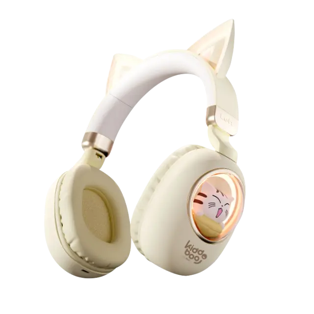 Kiddoboo Delulu Bluetooth Headphones Gold (KBKID5GLD)
