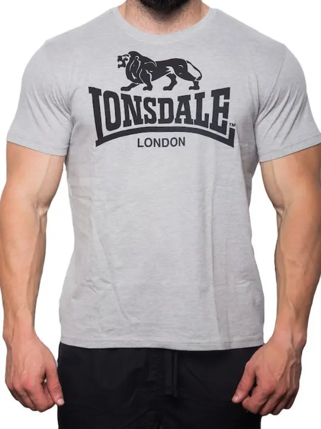 LONSDALE LOGO ΑΝΔΡΙΚΗ ΜΠΛΟΥΖΑ GREY