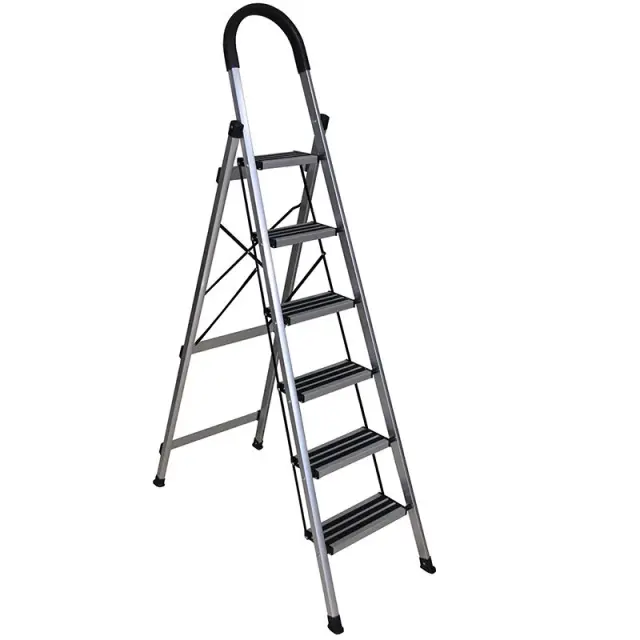 Bormann BHL7036 - Σκάλα Αλουμινίου Οικιακής Χρήσης 5+1 Σκαλιά, Αντιολισθητική (069980) 2