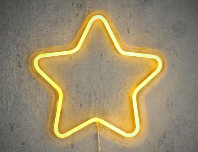 Διακοσμητικό Φωτιστικό Neon Star Luca Lighting με Dimmer και διαστάσεις 30x1.5x30cm - USB 1167148 2