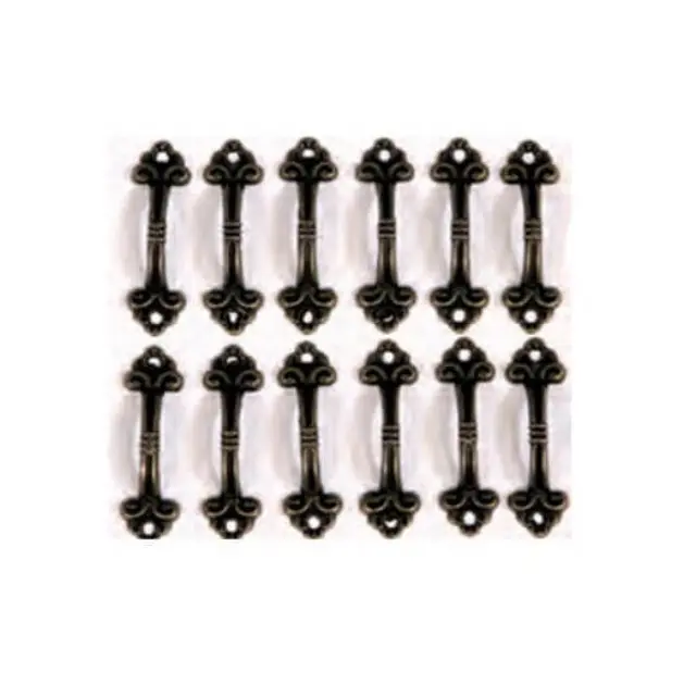 Mεταλλικά χερουλάκια Antique Bronze 12 τεμ, 42x10mm