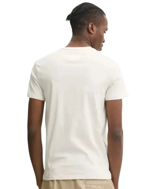 Tommy Hilfiger - Ανδρικό T-shirt Tjm Slim Linear Chest Ss Tee Ext DM0DM21188-AE3 Μπεζ - S 3