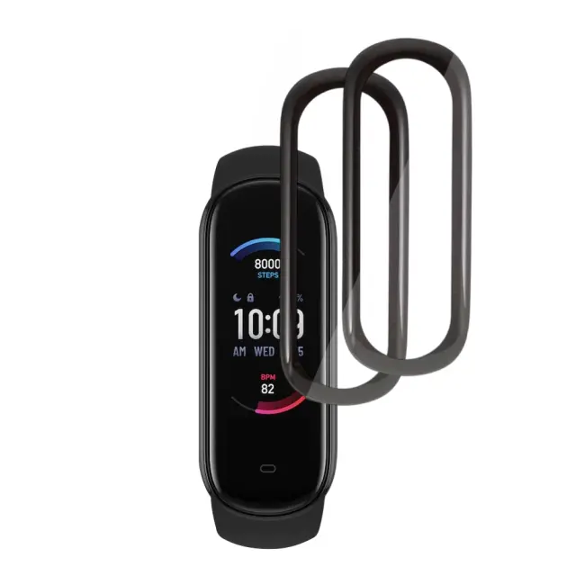 Techsuit® 2-Pack Nano Flex Προστασία για Amazfit Band 5- Black 2
