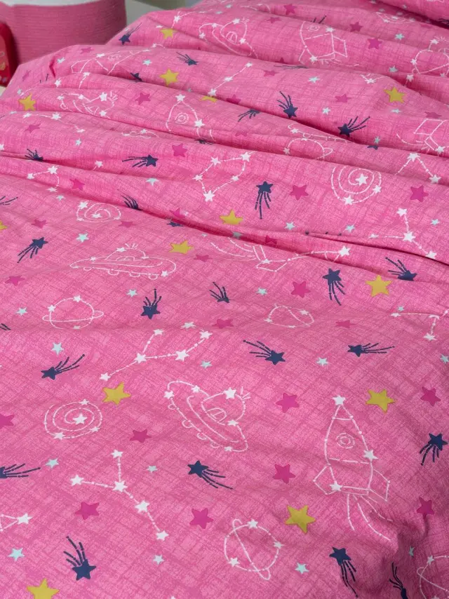 Σετ Παπλωματοθηκη Μονή Φωσφοριζέ 170x250 COMET FUCHSIA 2