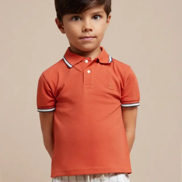 Baby 6 μηνών έως 4 ετών Πόλο λεπτομέρειες Better Cotton τσίλι