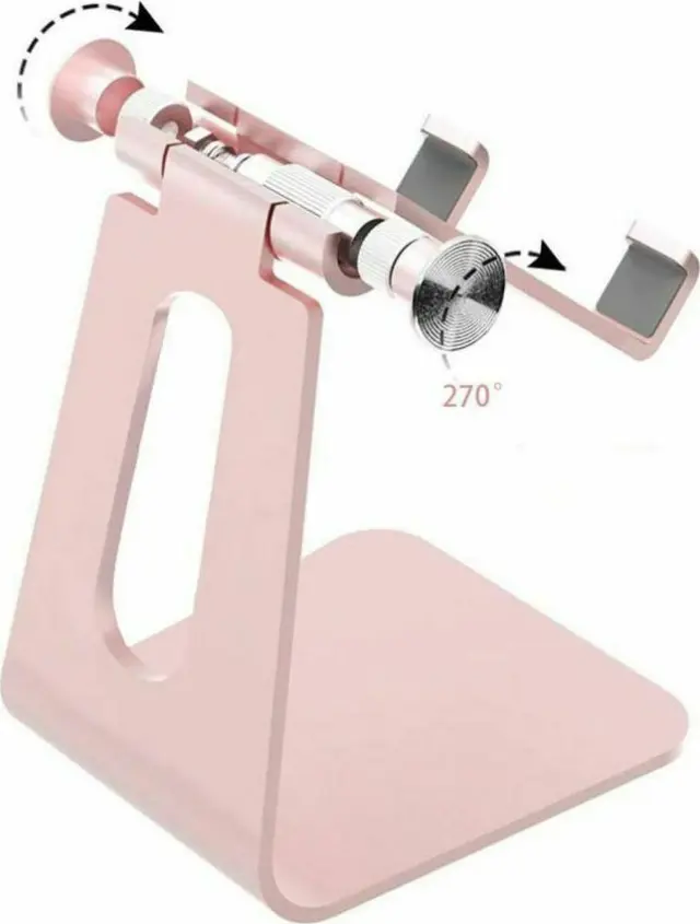 Tech-Protect Z4A Universal Stand Holder- Βάση Αλουμινίου για Smartphone - Rose Gold 2