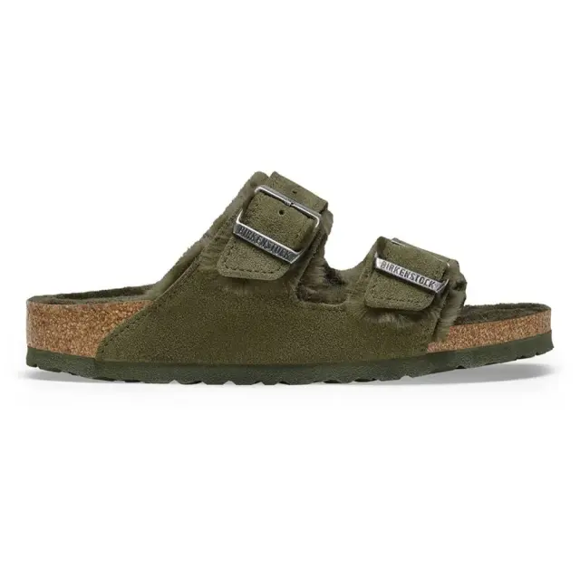Birkenstock Πέδιλα Γυναικείο δέρμα suede Πράσινο BIR/ARIZONA SHEEP 1025687 THYME - 38