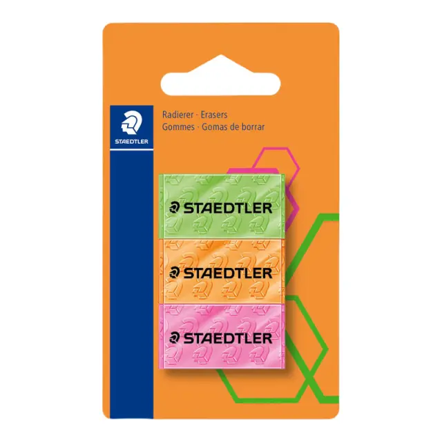 Staedtler Σετ 3 Γόμες Neon