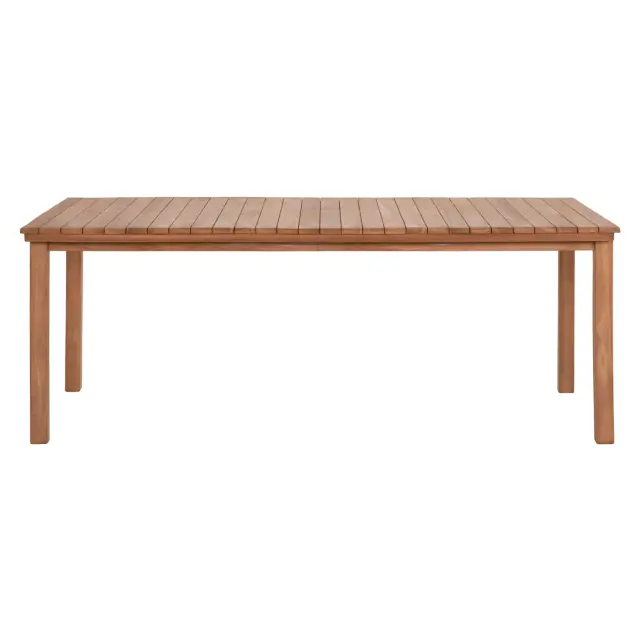 ΤΡΑΠΕΖΙ ΟΡΘΟΓΩΝΙΟ FB96616 ΞΥΛΟ TEAK--ΦΥΣΙΚΟ 200x100x75Υεκ. 3