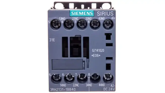 Contactor relay, 3 NO+1 NC, 24 V DC, S00, screw terminal
