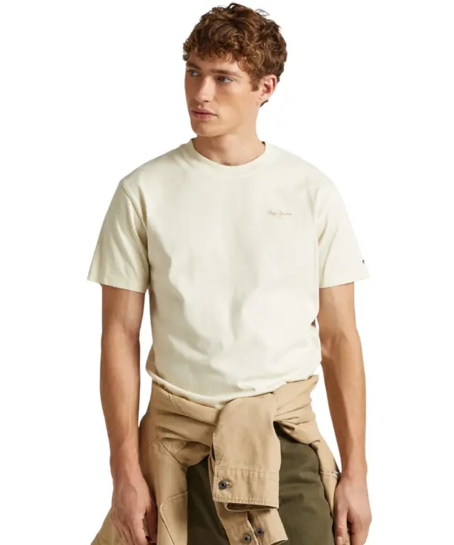 Pepe Jeans - Ανδρικό T-shirt Jacko Regular Fit PM508664-803 Μπεζ 2