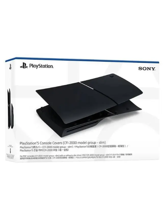 Sony PlayStation 5 Slim Console Covers Midnight Black – Επίσημα Ανταλλακτικά Καλύμματα Κονσόλας PS5 Slim Μαύρα