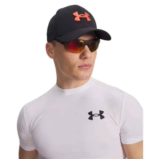 Under Armour Men's Blitzing Cap Μαύρο - Κόκκινο 1376700-006 (Under Armour) - M/L 3