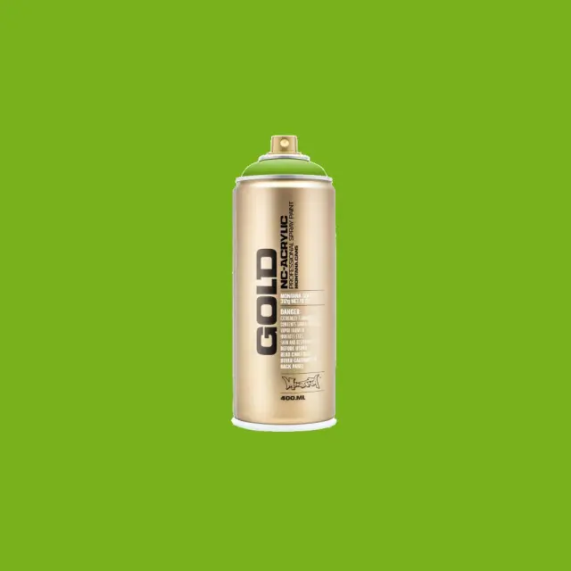 Montana Gold Spray Paint 400ml G6040 Lawn Green